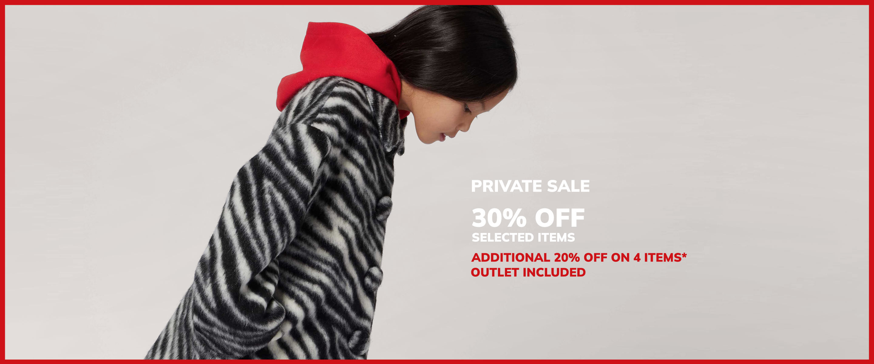 Private Sales: Enjoy 30% off the selection, plus an additional 20% off when purchasing 4 items