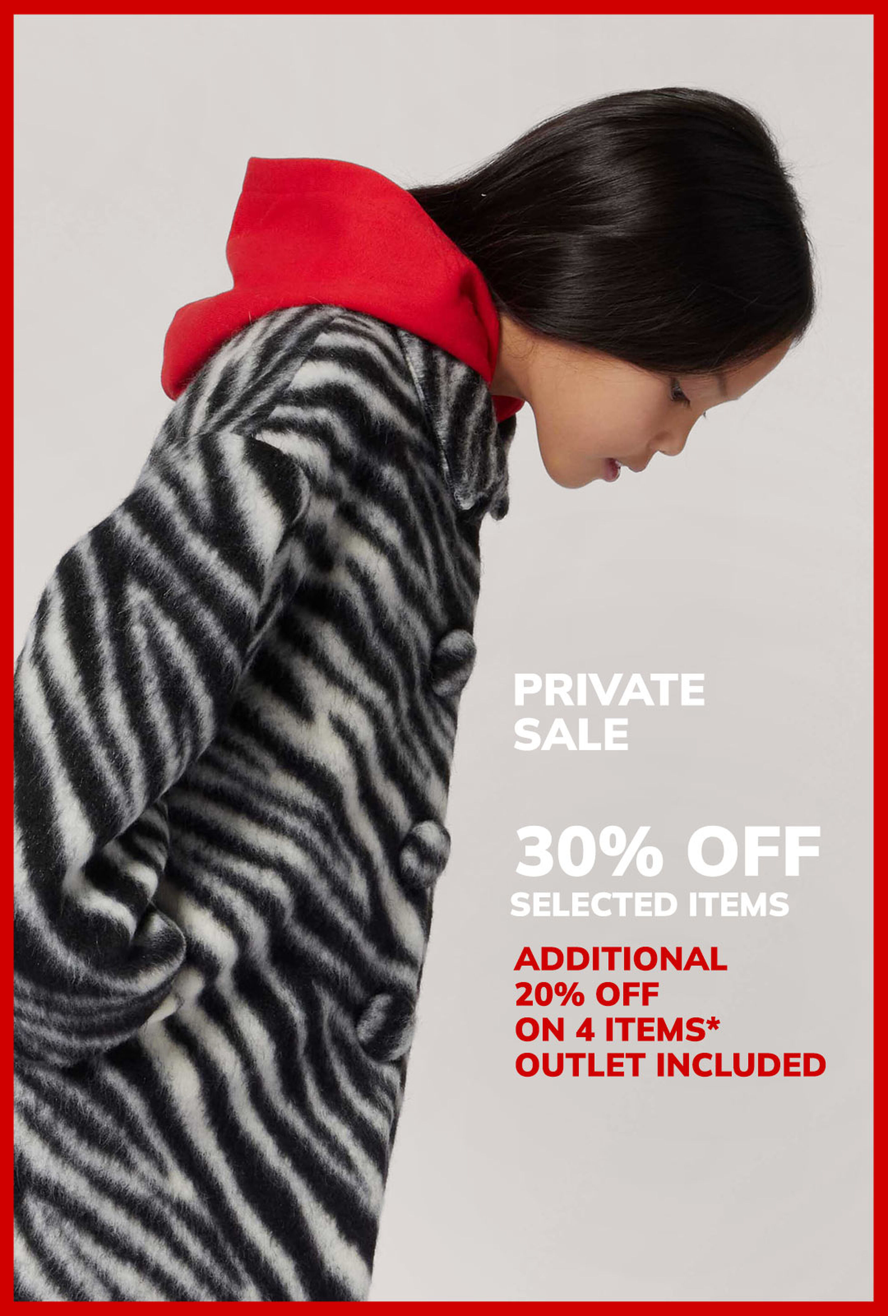 Private Sales: Enjoy 30% off the selection, plus an additional 20% off when purchasing 4 items