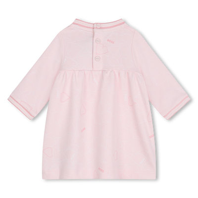 Dress with striped ribbing BOSS GIRL