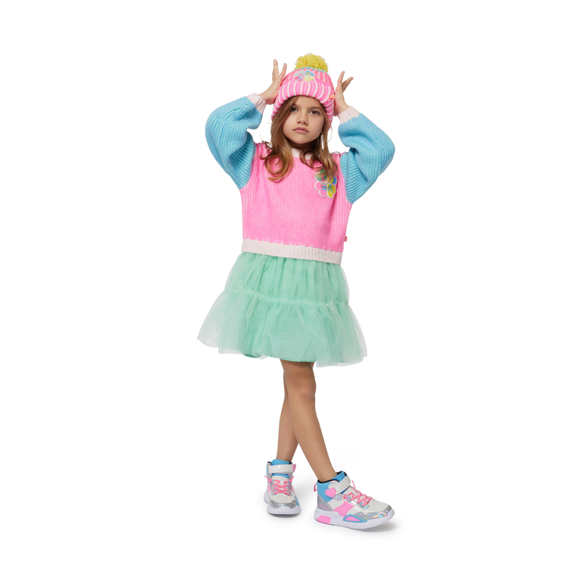 Bi-material dress BILLIEBLUSH 
                        GIRL