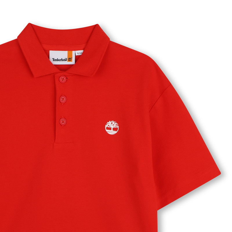 SHORT-SLEEVED POLO SHIRT WITH LOGO TIMBERLAND 
                        BOY