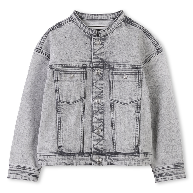 Denim jacket with diamant&eacute;s ZADIG & VOLTAIRE 
                        GIRL