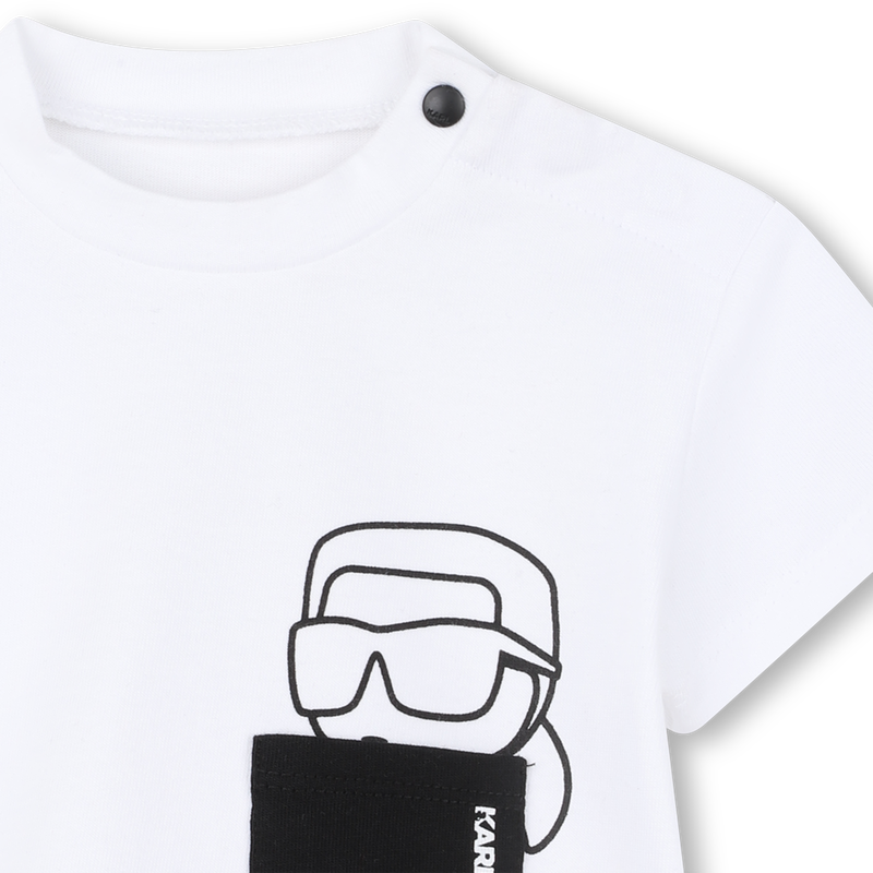 T-SHIRT AND TROUSERS SET KARL LAGERFELD KIDS 
                        BOY