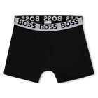 Set of 3 cotton boxer shorts BOSS 
                    BOY