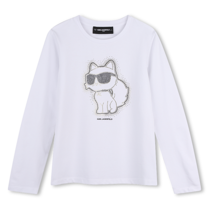 Long sleeve t-shirt KARL LAGERFELD KIDS 
                        GIRL