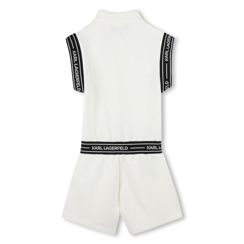 Short-sleeved playsuit KARL LAGERFELD KIDS 
                        GIRL