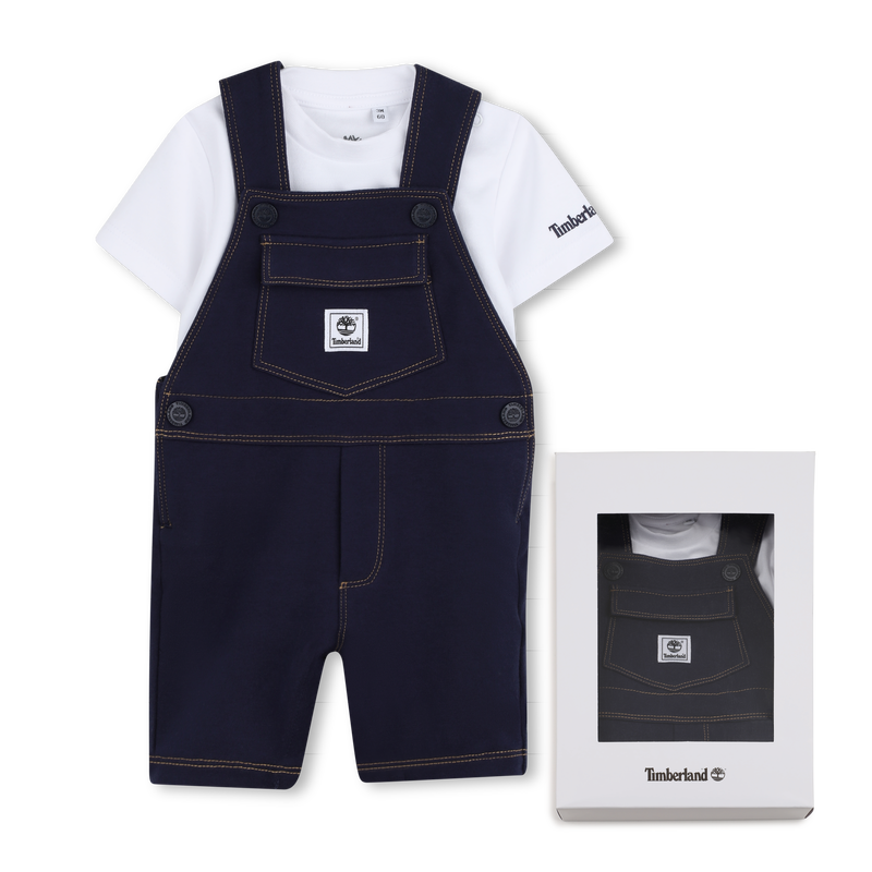 OVERALLS AND T-SHIRT SET TIMBERLAND 
                        BOY
