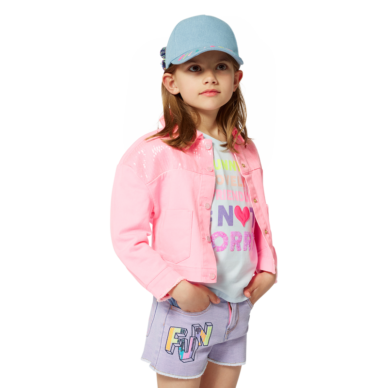 Denim baseball cap with bow BILLIEBLUSH 
                        GIRL