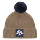 Knitted beanie, KHAKI, hi-res