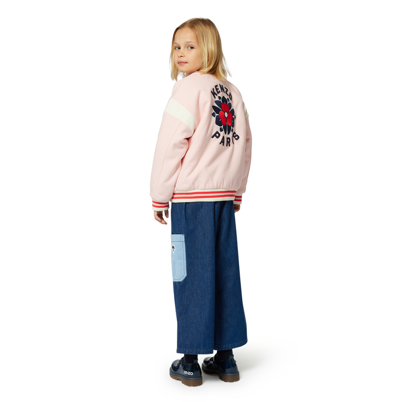 Embroidered woollen jacket KENZO KIDS 
                        GIRL