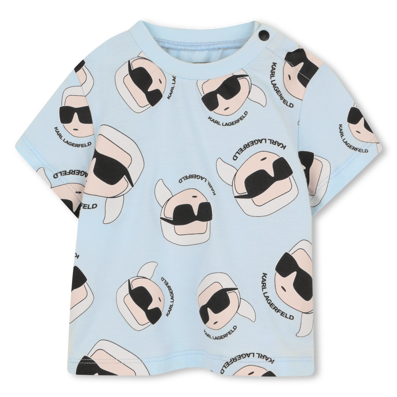 T-SHIRT AND SHORTS SET KARL LAGERFELD KIDS 
                        BOY