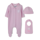 Pajama set + bib + beanie BOSS 
                    GIRL