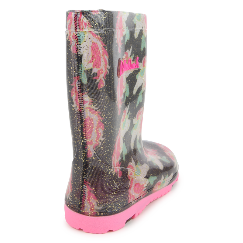 Horse motif rain boots BILLIEBLUSH 
                        GIRL