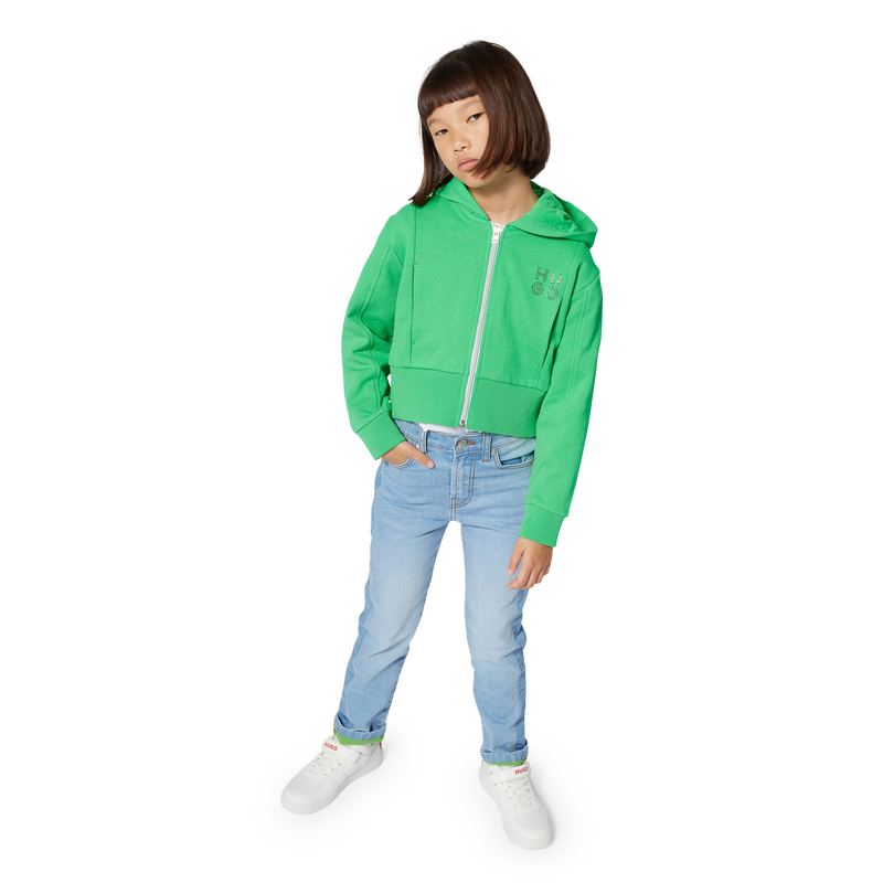 Lace-up hook-and-loop trainers HUGO 
                        BOY