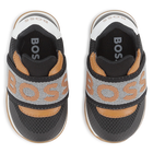 Sneakers with branded elastic BOSS 
                    BOY