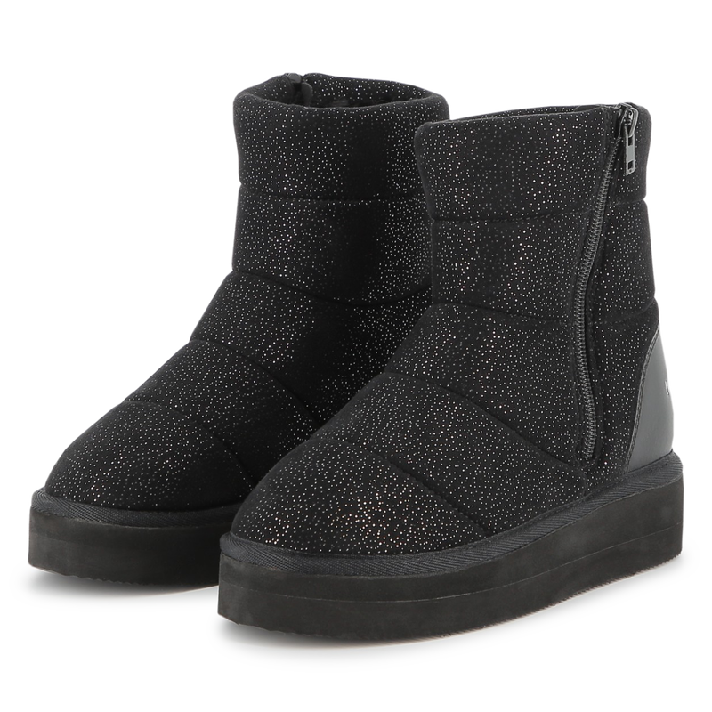 Sequined textile ankle boot KARL LAGERFELD KIDS 
                        GIRL