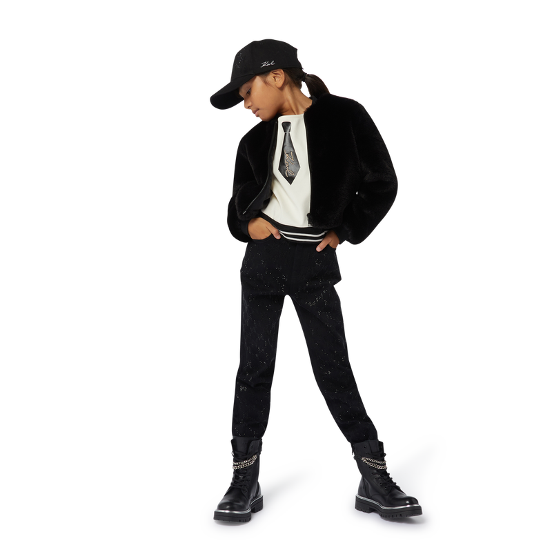 Tie Illusion Top KARL LAGERFELD KIDS 
                        GIRL