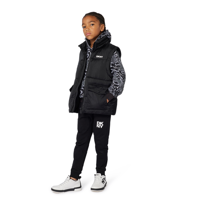 Down jacket with removable sleeves DKNY 
                        UNISEX