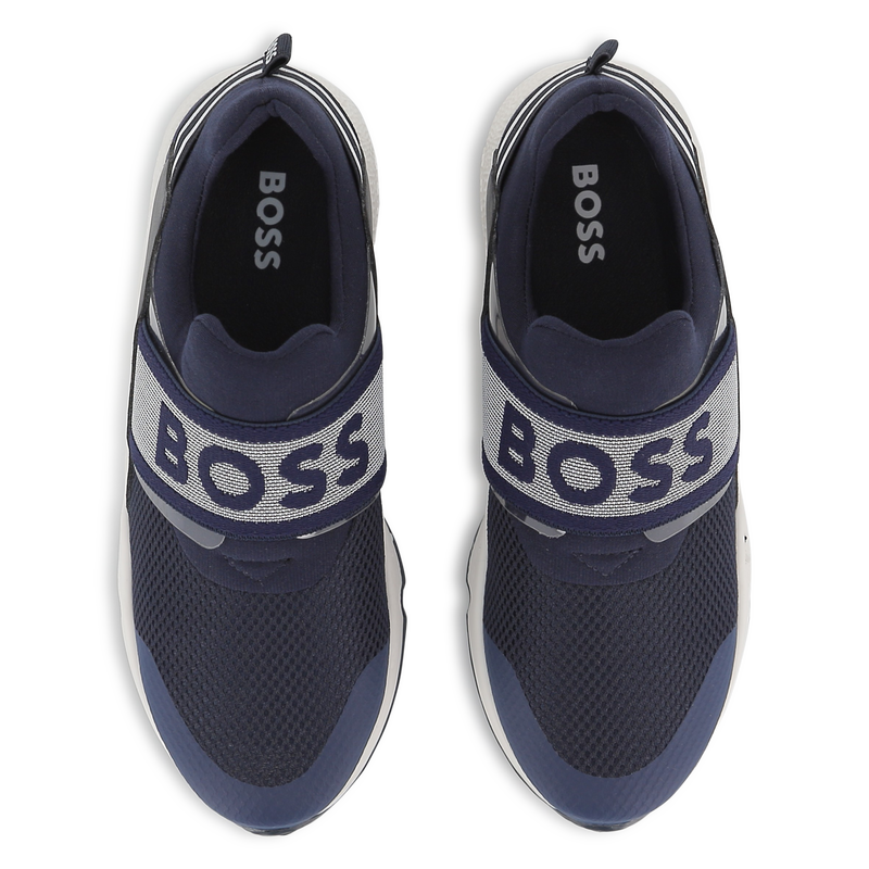 Cowhide leather trainers BOSS 
                        BOY