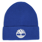 Knitted beanie, BLUE, hi-res