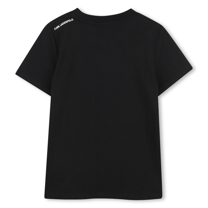 METALLIC PRINT T-SHIRT KARL LAGERFELD KIDS 
                        BOY
