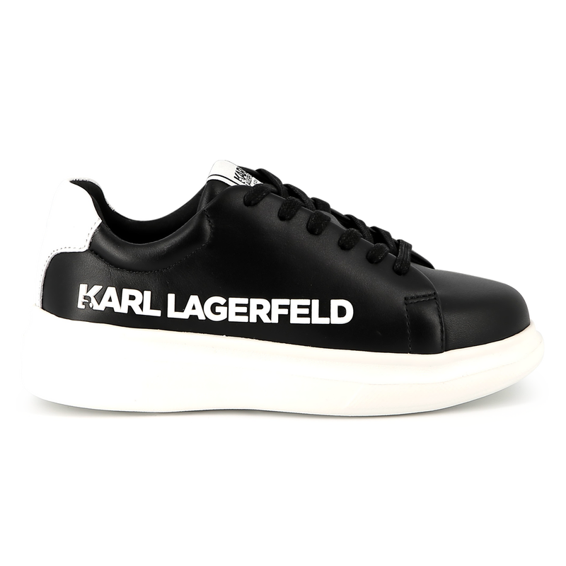 Lace-up leather trainers KARL LAGERFELD KIDS 
                        UNISEX