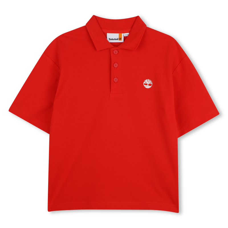 SHORT-SLEEVED POLO SHIRT WITH LOGO TIMBERLAND 
                        BOY