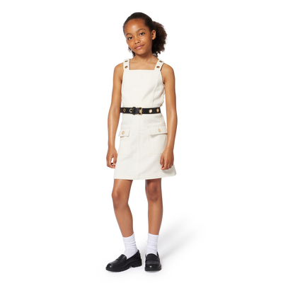 Cotton pinafore dress MICHAEL KORS GIRL