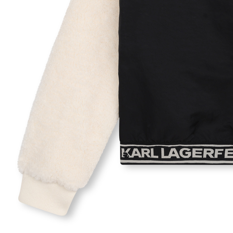 Bi-material sweatshirt KARL LAGERFELD KIDS 
                        GIRL