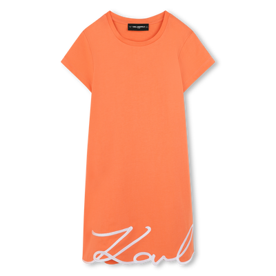 Embroidered dress KARL LAGERFELD KIDS GIRL