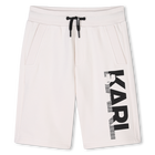 Elasticated cotton Bermudas, OFF WHITE, hi-res