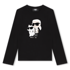 T-shirt with print KARL LAGERFELD KIDS 
                    GIRL
