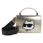 Handbag in fine-grained coated textile KARL LAGERFELD KIDS 
                    GIRL