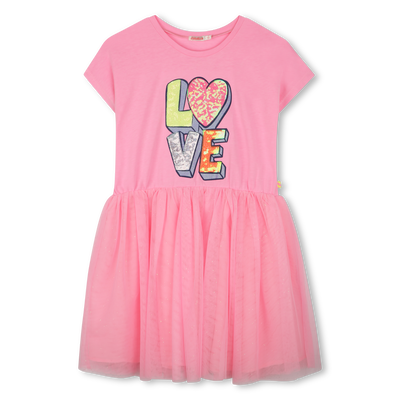 Bimaterial dress BILLIEBLUSH GIRL