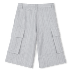 Long shorts with woven stripes DKNY 
                    GIRL