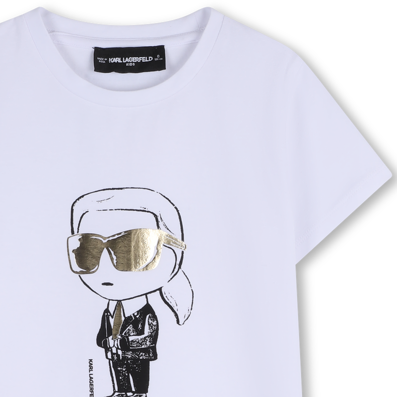 SHORT SLEEVE T-SHIRT KARL LAGERFELD KIDS 
                        GIRL