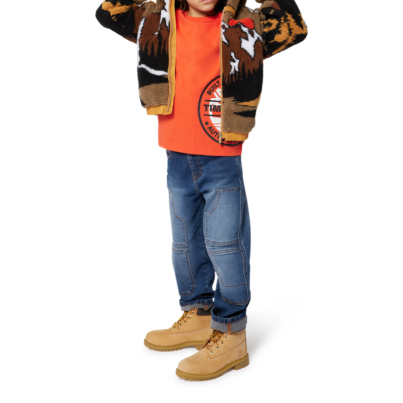 T-shirt with logo print TIMBERLAND 
                        BOY