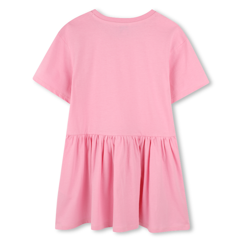 Logo print dress with ruffle KENZO KIDS 
                        GIRL