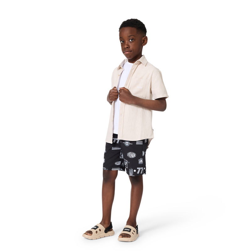 SANDALS WITH HOOK-AND-LOOP FASTENERS BOSS 
                        BOY