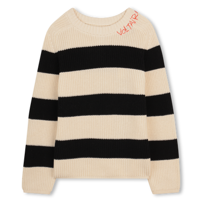 STRIPED ROUND NECK JUMPER ZADIG & VOLTAIRE BOY