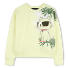 Printed maxi sweatshirt KARL LAGERFELD KIDS 
                    GIRL