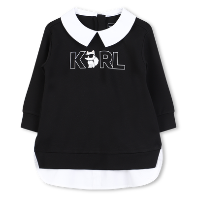 Long sleeve dress KARL LAGERFELD KIDS GIRL