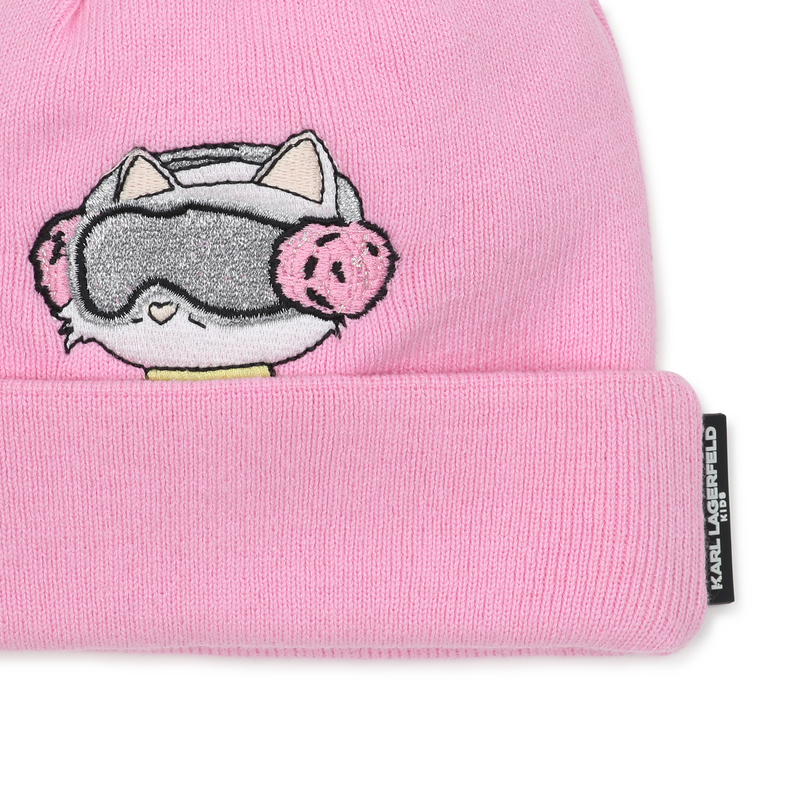 Knitted beanie KARL LAGERFELD KIDS 
                        GIRL