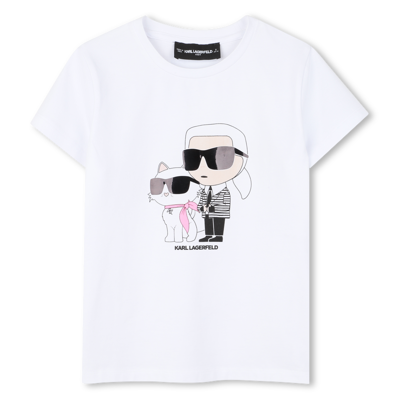 SHORT SLEEVE T-SHIRT KARL LAGERFELD KIDS 
                        GIRL