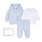 Pants, cardigan, and t-shirt set, PALE BLUE, hi-res