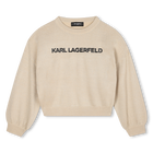 Knitted sweater KARL LAGERFELD KIDS 
                    GIRL