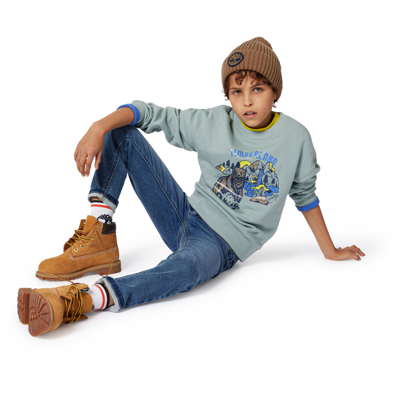 Brushed fleece sweatshirt TIMBERLAND 
                        BOY
