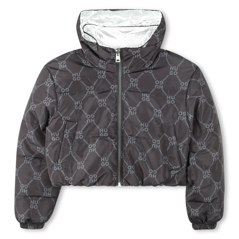 Reversible cropped puffer HUGO 
                        GIRL
