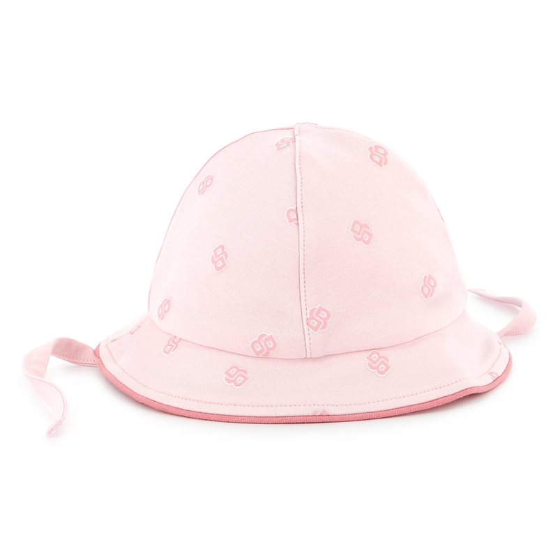 Cotton hat with chin ties BOSS 
                        GIRL