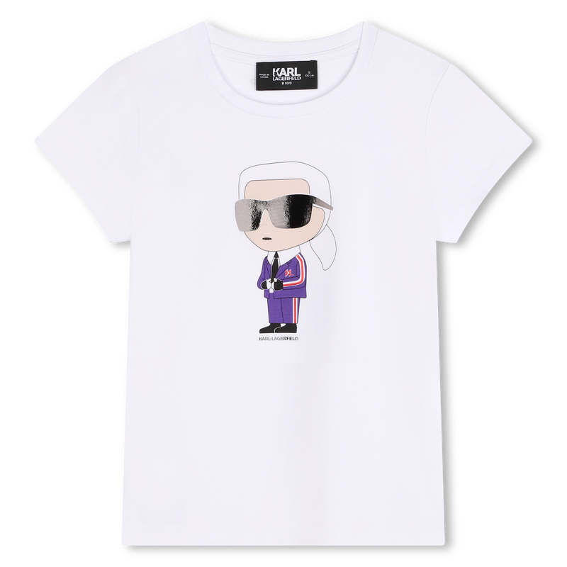 T-shirt with print KARL LAGERFELD KIDS 
                        GIRL